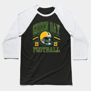 Vintage Green Bay Football Helmet Established Years - BlazeCanvas #153 Baseball T-Shirt